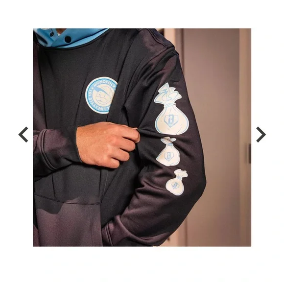 Baseball Lifestyle 101 x Monopoly, Boys XL Hoodie, Black with Blue accents, NWT - Picture 10 of 13